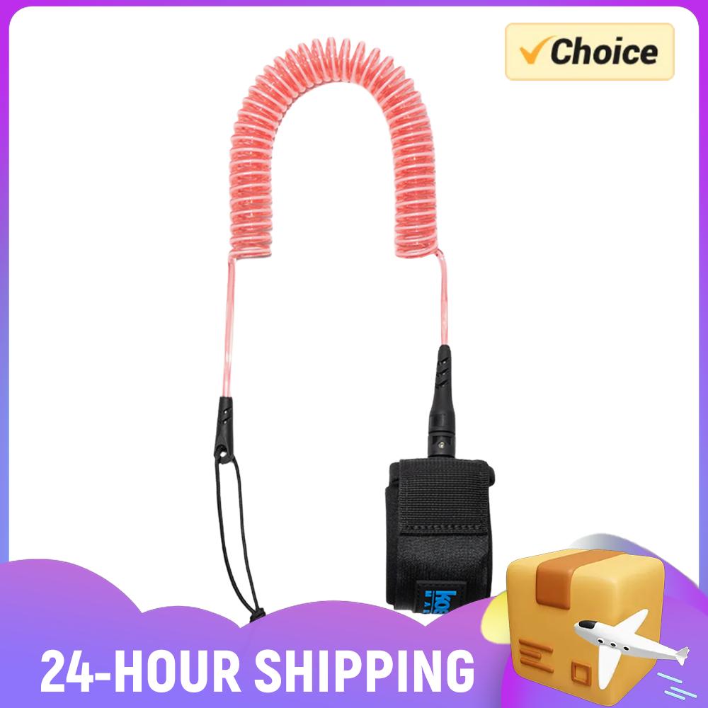 Stand Up Paddle Leash - สายรัดขาแบบขดสำหรับ SUP บอร์ด สายรัดขาสำหรับกระดานโต้คลื่น สำหรับแพดเดิลบอร์ด ชอร์ตบอร์ด