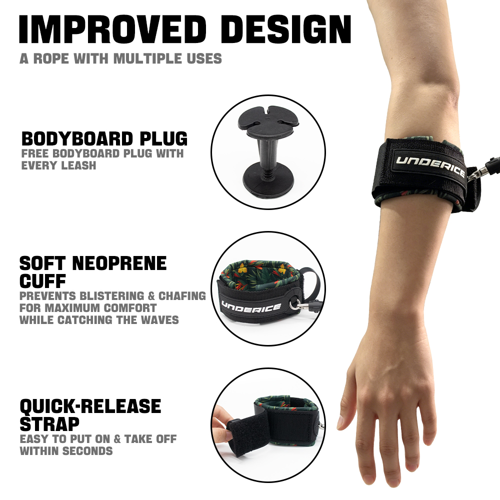 สายรัดข้อเท้าแบบสปริงสำหรับกระ - Stand Up Paddle Leash บทวิจารณ์และราคา