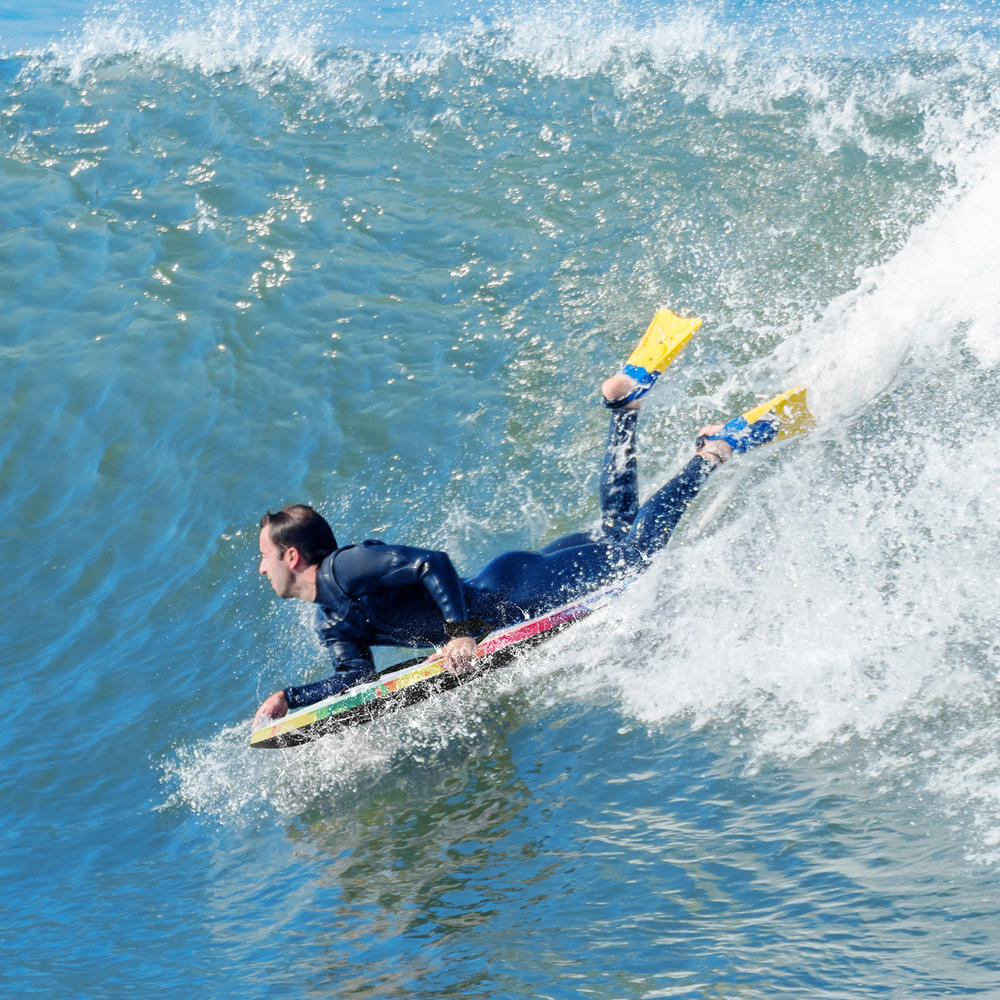 บอร์ดบอดี้บอร์ดน้ำหนักเบาขนาด  - Bodyboard Boogie Board บทวิจารณ์และราคา