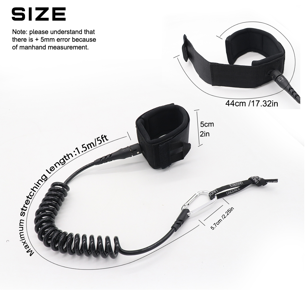 สายรัดกระดานโต้คลื่น UICE 5 ฟุ - Stand Up Paddle Leash บทวิจารณ์และราคา